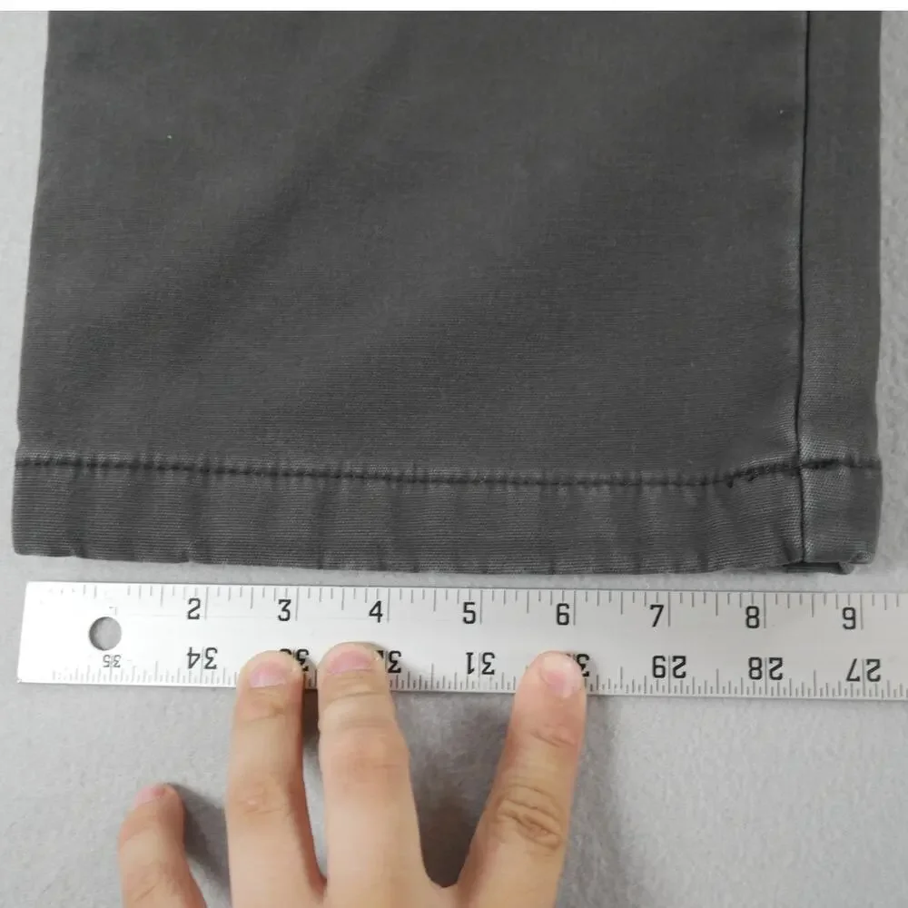Coleman Pants Mens (40x28) Gray Flannel Lined Utility Outdoors Work Carpenter